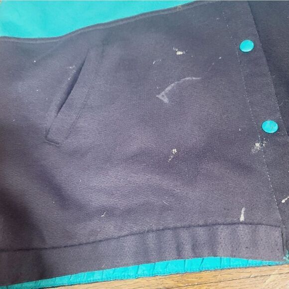 Vintage 90s Color Block Reversible Sweatshirt Windbreaker Jacket - Picture 7 of 13